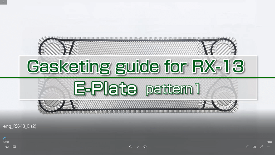 Gasketing guide for RX-13 E-Plate Gasket (No porthole)